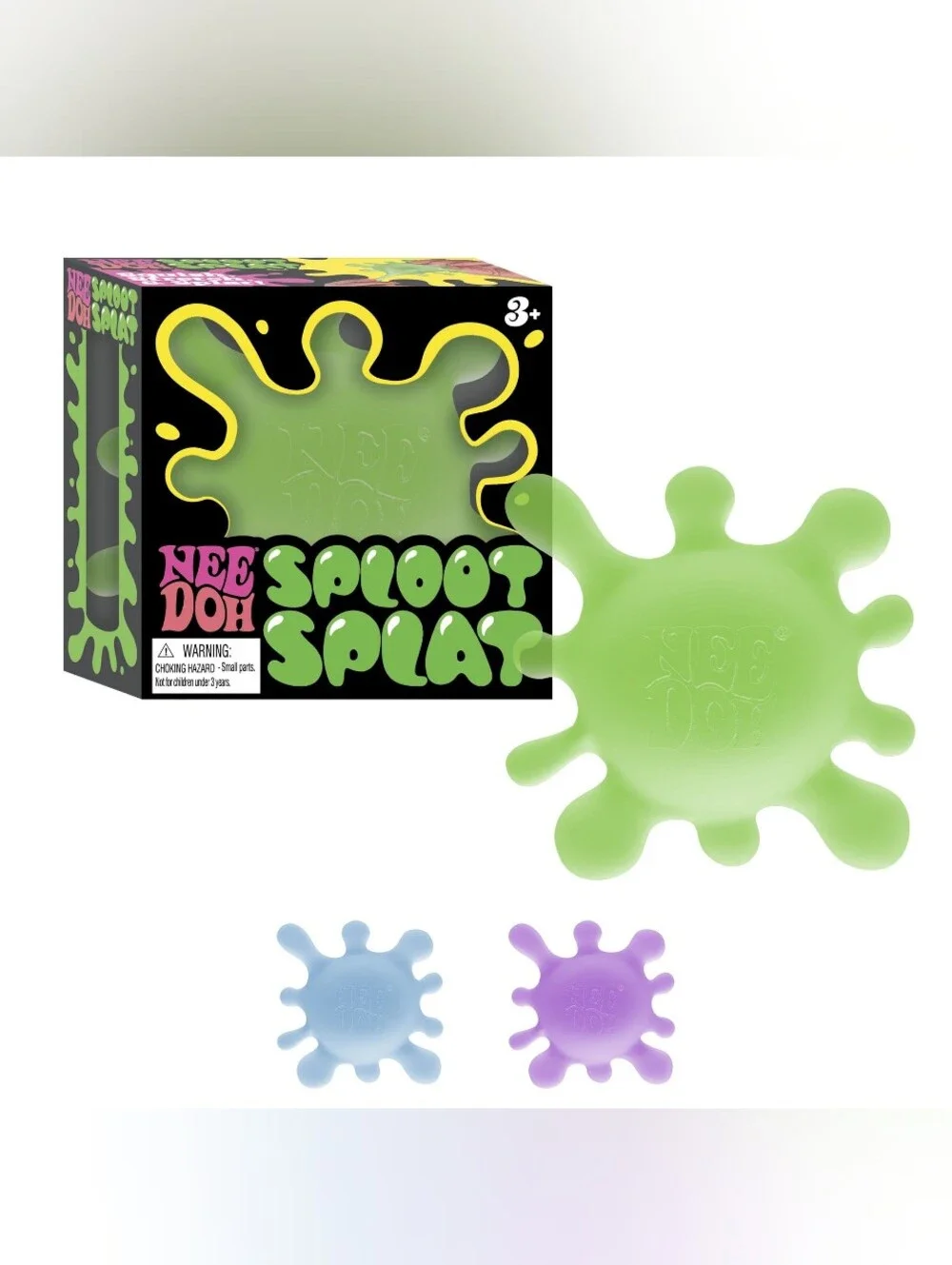 NeeDoh SplootSplat Green Schylling Sensory Fidget Squishy NEW Sealed